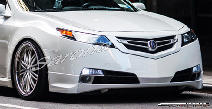 Custom Acura TL  Sedan Front Add-on Lip (2009 - 2011) - $390.00 (Part #AC-015-FA)